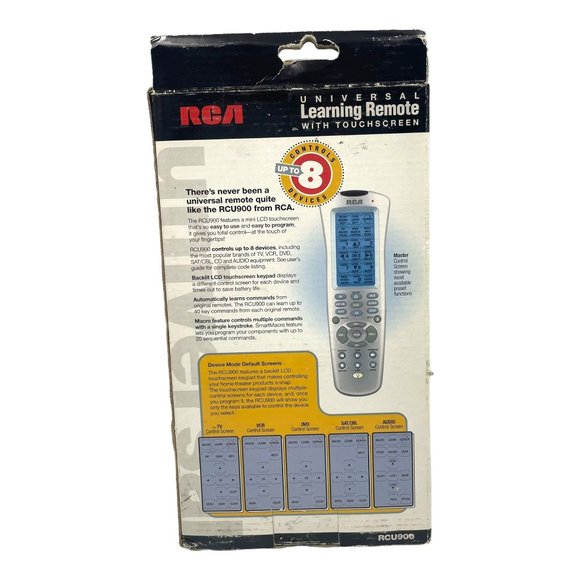 RCA RCU900 2002 Universal Learning Remote Control with Touchscreen Backlit - Picture 2 of 8